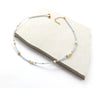 Boho & Mala Blue Freshwater Pearl/Glass Necklace