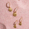 Boho & Mala Shell Huggies 18k Gold Plated Hoop Earrings