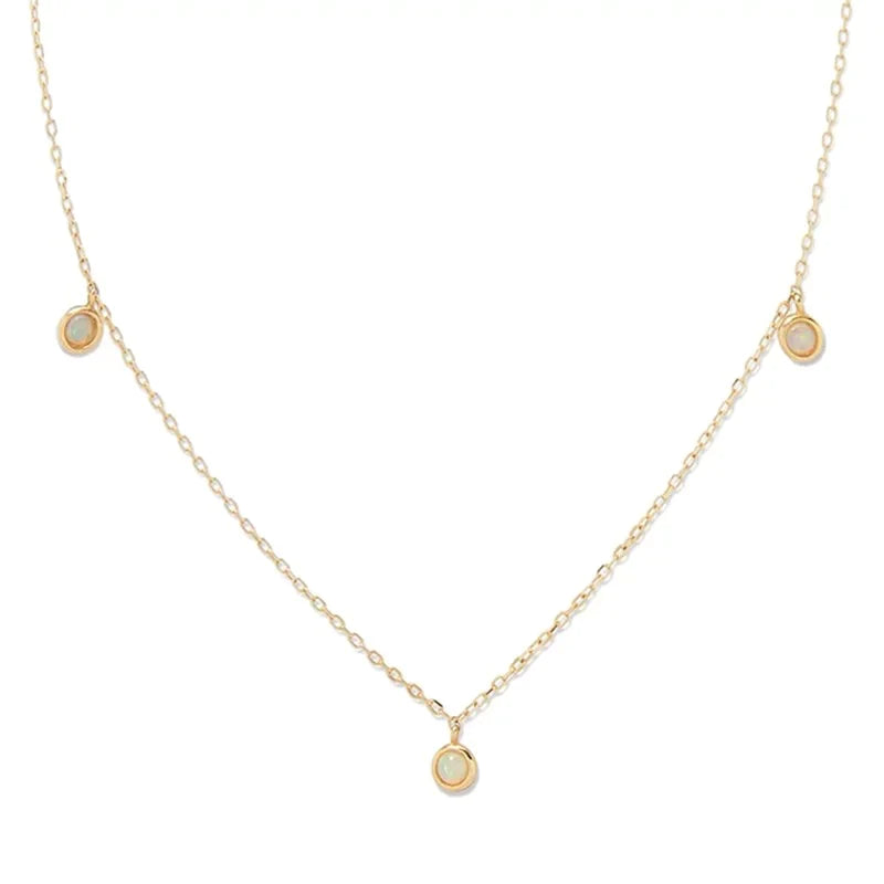 Boho & Mala Opal 18k Gold / Gypsy Pendant Necklace