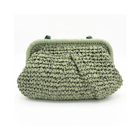 ELODY CLUTCH- MATCHA
