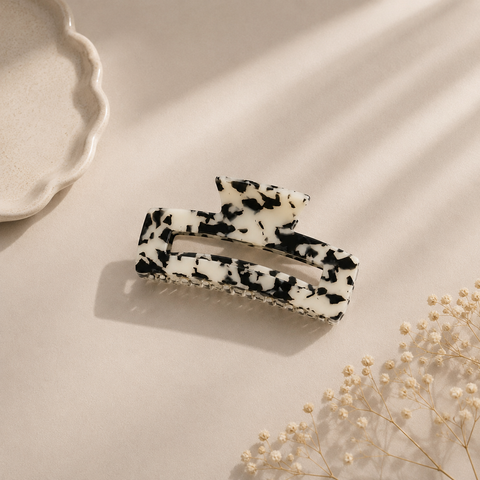 MIA HAIR CLAW - BEIGE TORTE