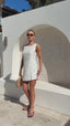 TORRES MINI DRESS - CREAM PETAL