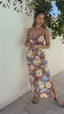 CALLISTA MAXI DRESS - ABSTRACT FLORAL