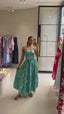 LILO MAXI DRESS- BLUE GREEN FLORAL