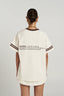 REVERIE V NECK - VANILLA/ ESPRESSO