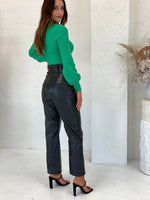 Tammy PU Leather Pant - Black